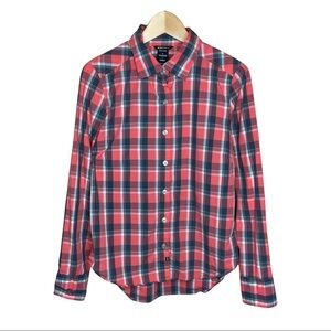 Oakley Women's Plaid Long Sleeve Button Up Shirt Size Medium